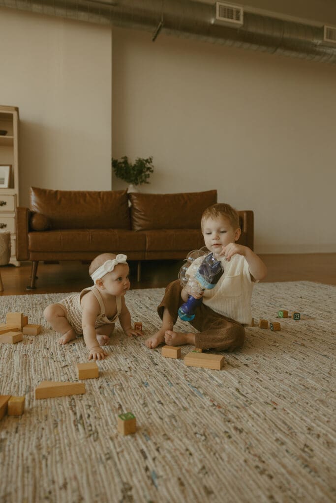 Sweet family studio session in Light Loft Studio in downtown Abilene, TX