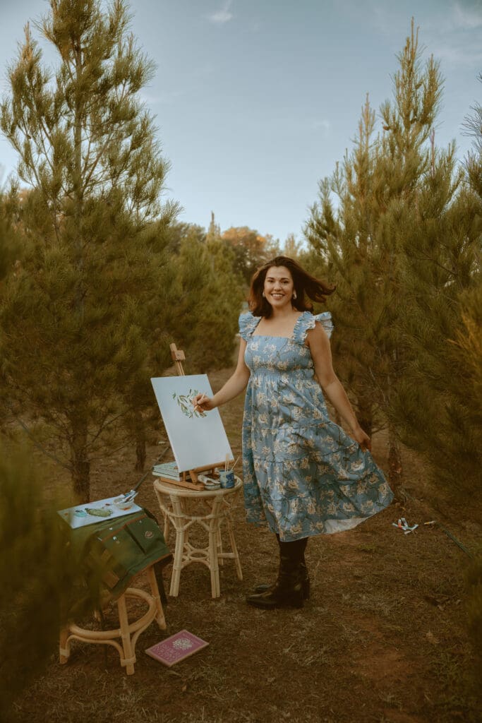 Magical branding session in a Christmas Tree Farm in Tuscola, TX